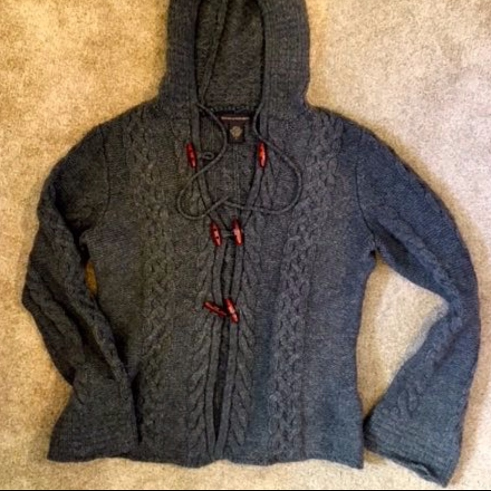 Banana Republic Toggle-Button Hooded Cardigan